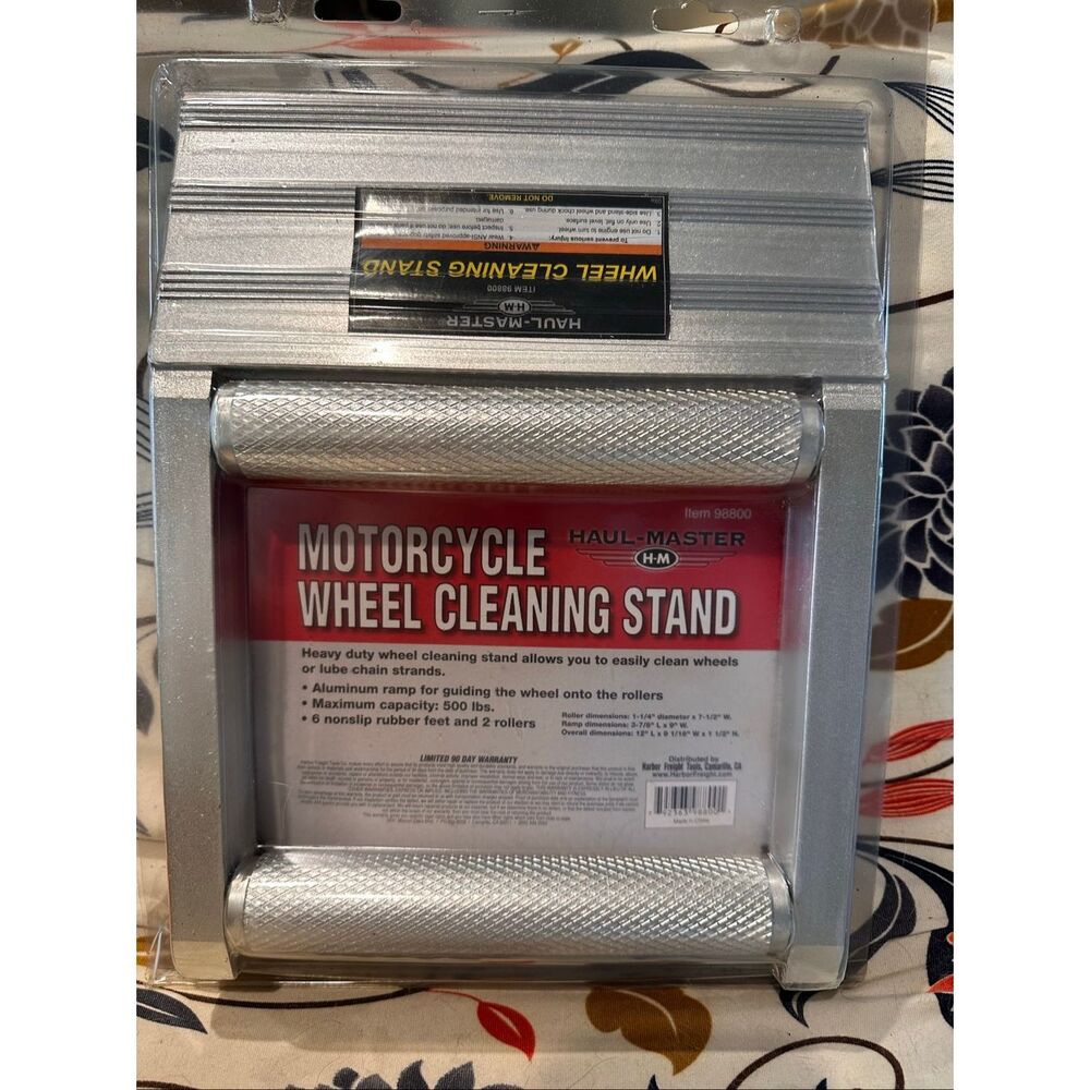 New in the package Haul Master motorcycle wheel cleaning stand